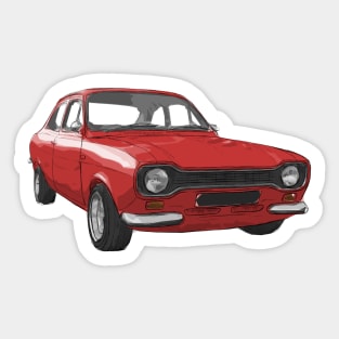 Classic Escort MK1 Red Sticker